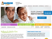 Tablet Screenshot of harborcareny.com